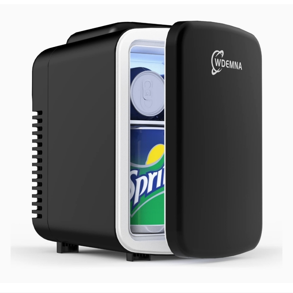 Black Mini Fridge for Home Kitchen Food Storage